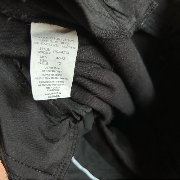 JOSEF Retro Wide Boot Leg Corduroy Jeans 100% Cotton Black Size 12 - Picture 4 of 8